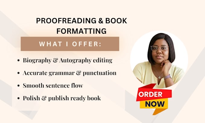 proofread and edit your biography, non fiction autobiography for amazon KDP
