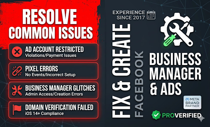 create, fix, and optimize your meta business manager