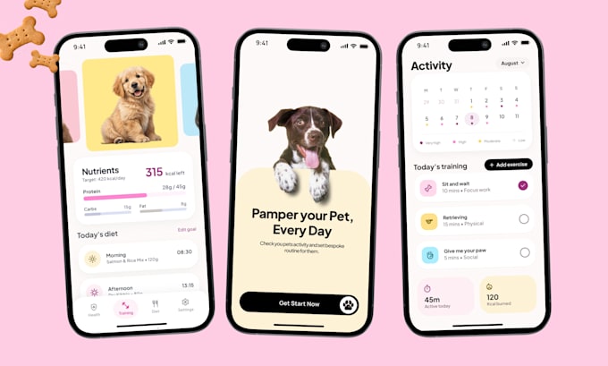 design clean and minimal UI UX for apps and websites