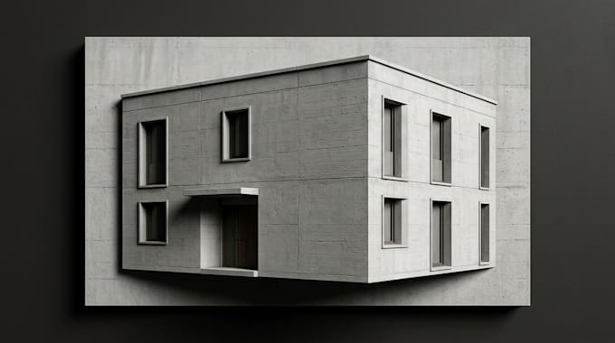 sculpt architectural facade bas relief model for cnc machining and 3d printing