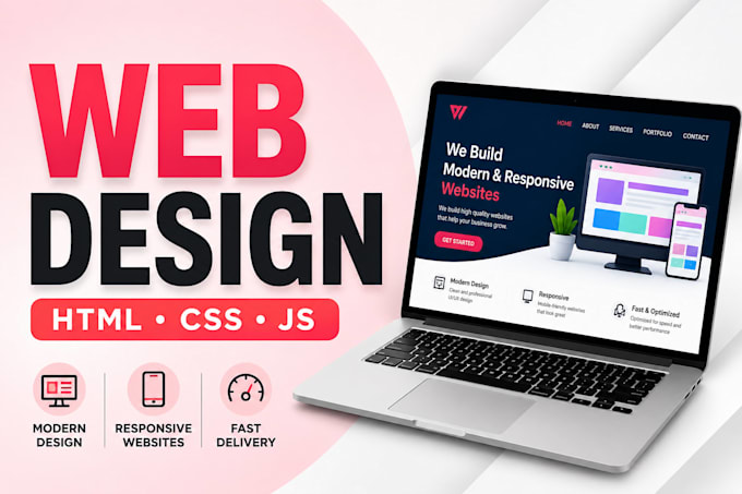 create a responsive website using HTML, CSS and javascript