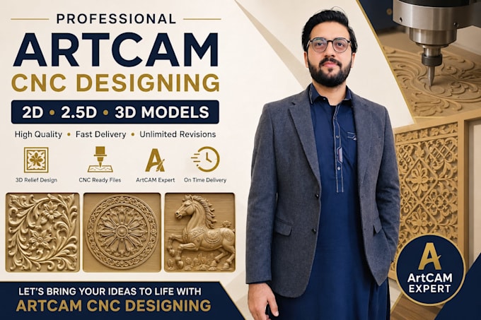 high quality cnc vector designs created in artcam