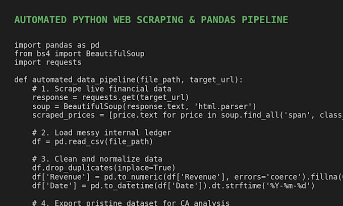 write python scripts to clean messy data and scrape websites flawlessly