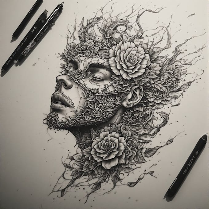 design a modern and minimalist tattoo design