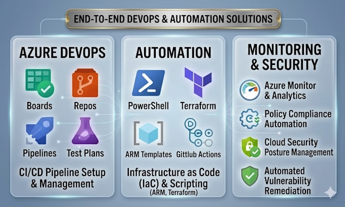 provide azure devops and cloud infrastructure support