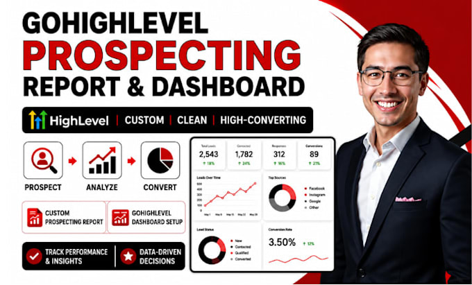 build custom gohighlevel prospecting report gohighlevel dashboard customize