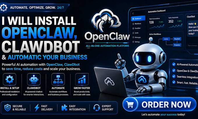 install openclaw, clawdbot and automatic your business