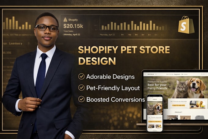design a high converting pet shopify store for dropshipping