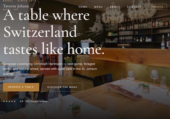 build any custom website, online store or restaurant site