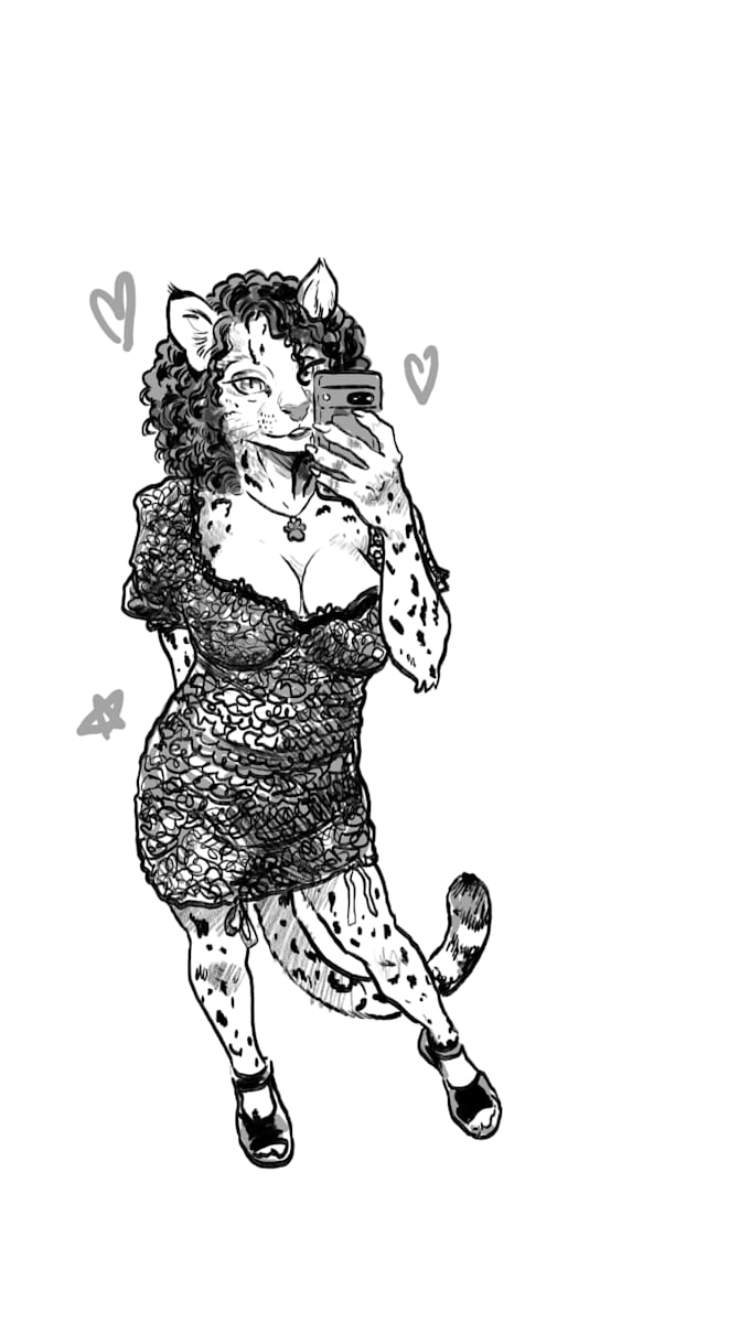 illustrate your fursona, anthro character sfw