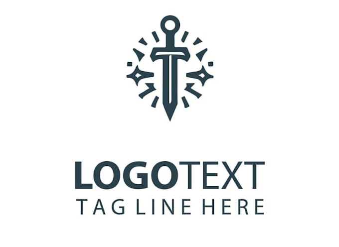 draw sharp and striking dagger logo for your brand