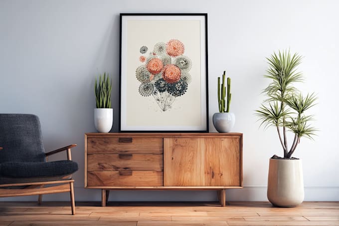 create aesthetic wall art and poster design for your home