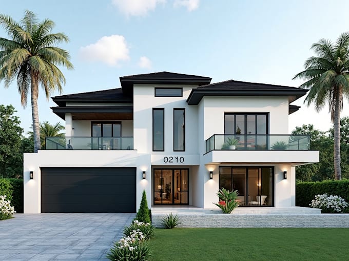do render architectural exterior design, commercial , house