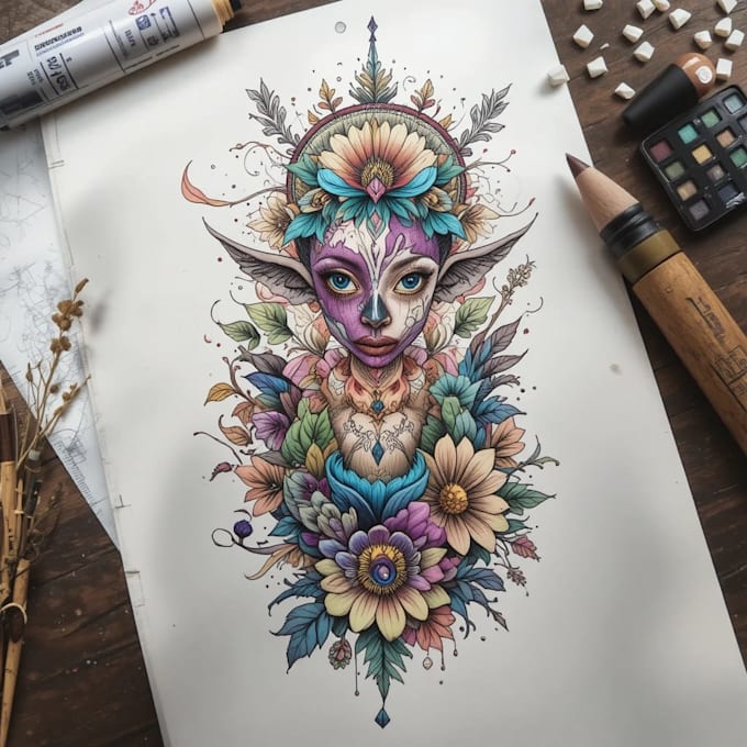 design a modern and minimalist tattoo design