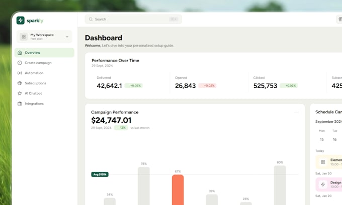 design saas web app and enterprise dashboard in figma