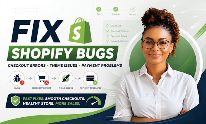 fix shopify checkout error, cart issue, theme error, and payment gateway problem