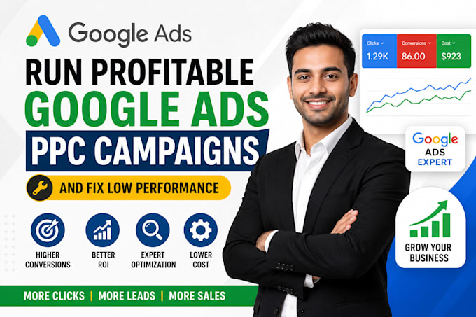 run profitable google ads PPC campaigns and fix low perfomance