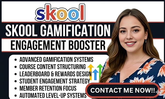 structure skool online course content and design, high engagement gamification