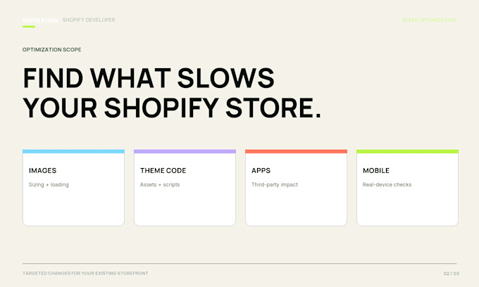 optimize shopify speed and improve core web vitals