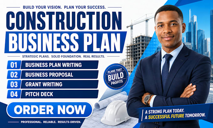 write construction business plan construction business plan writer proposal deck