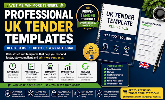 create UK tender bid template or proposal format