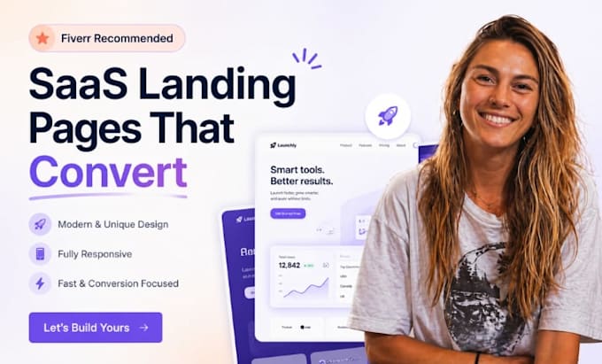 design saas landing page, ai startup website, mvp beta launch