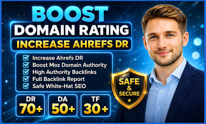 increase domain rating ahrefs DR 70 plus with high authority SEO backlinks
