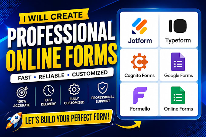 create jotform google form cognito form typeform online form surveys