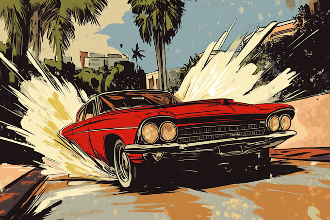 comic book illustration with comic book illustrator