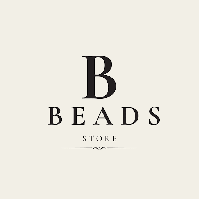 create a creative beads logo for your fashion brand