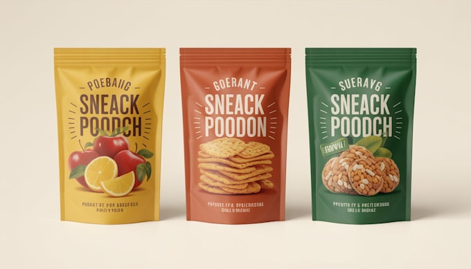 design creative box, pouch and label packaging design