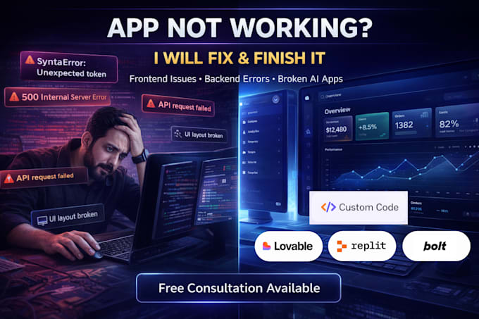 build or fix your ai mvp with vibe coding lovable, replit or custom