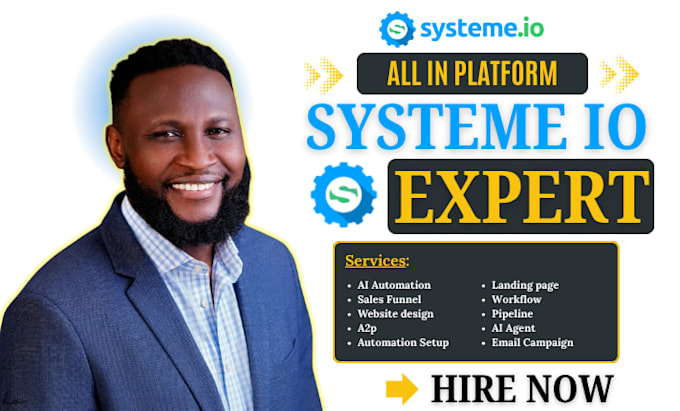 be your systeme io sales funnel expert, email campaign, workflow systeme io crm