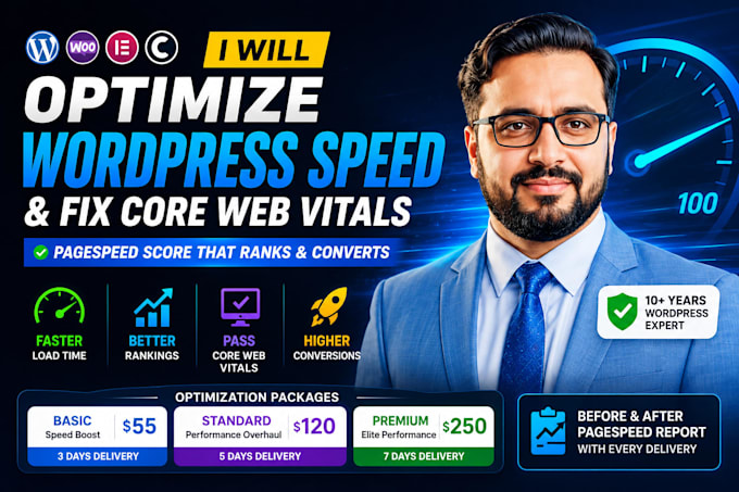 optimize wordpress speed and fix core web vitals pagespeed score