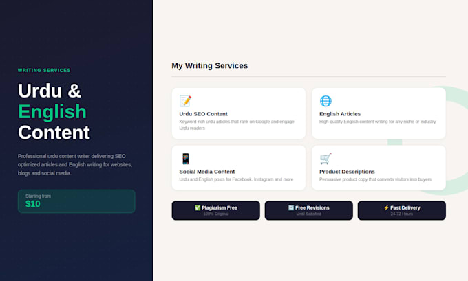 write SEO friendly urdu content, urdu articles and urdu blog posts