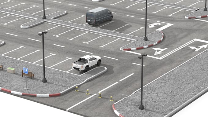 design professional parking lot layout, site map, and rv park map