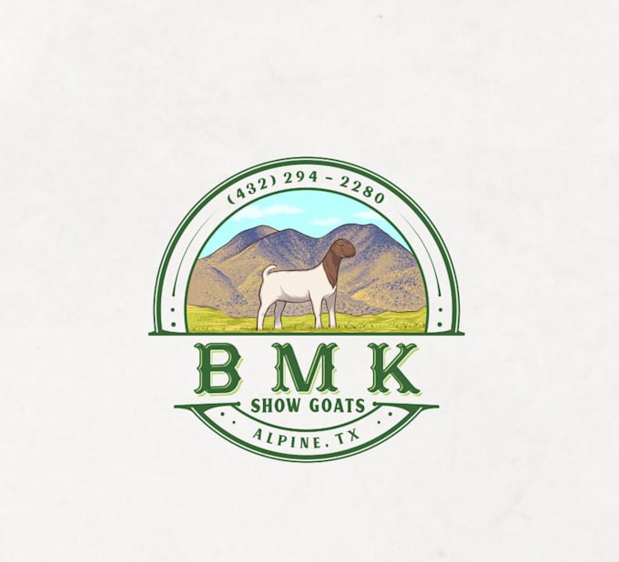 design creative agricultural farm goat logo