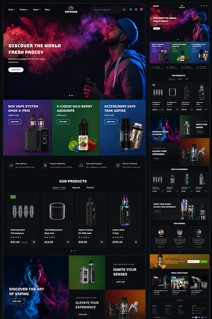 cbd shopify store cannabis website vape dropshipping weed