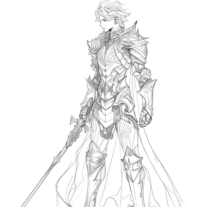 fantasy character sketch for you