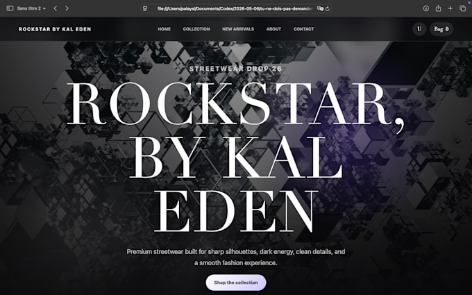 create a modern website