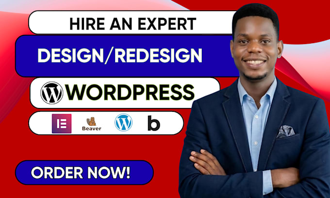 build redesign wordpress business website with bricks beaver builder elementor
