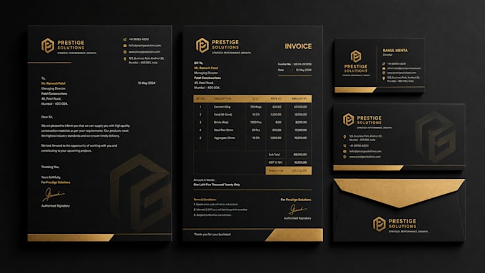 professional stationery design set