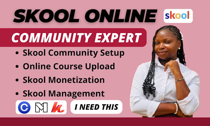setup skool community skool online course community course upload skool manager