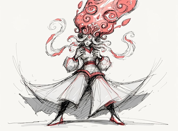 fantasy character sketch for you