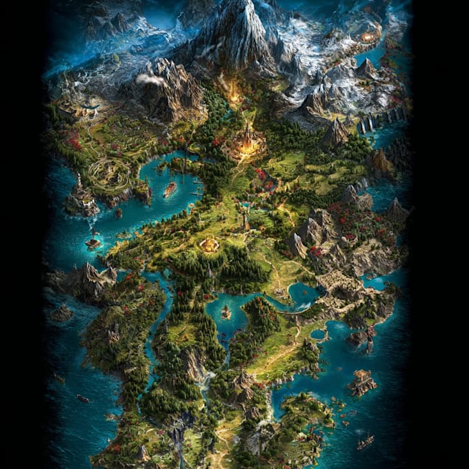 create a custom vintage map with old world style