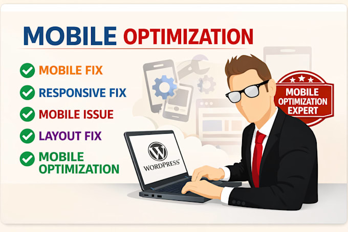 mobile fix, responsive fix, mobile issue, layout fix, mobile optimization
