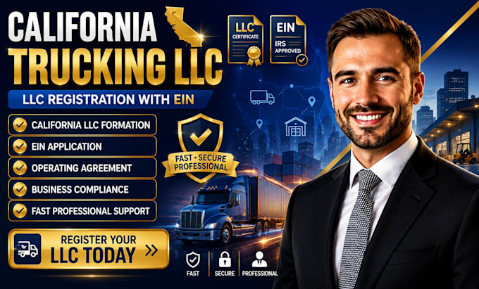 register your california trucking and logistics llc with ein