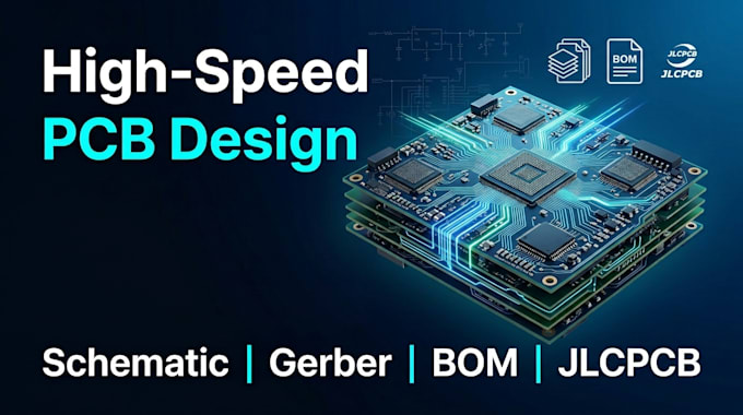 create high speed multiplayer pcb design, schematic design, gerber, bom, jlcpcb