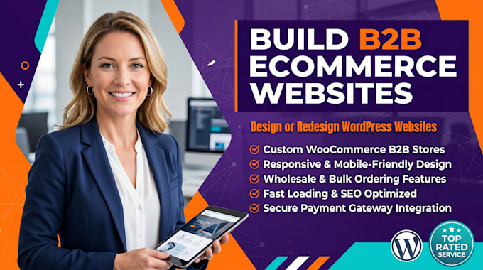build b2b ecommerce website, design or redesign wordpress website