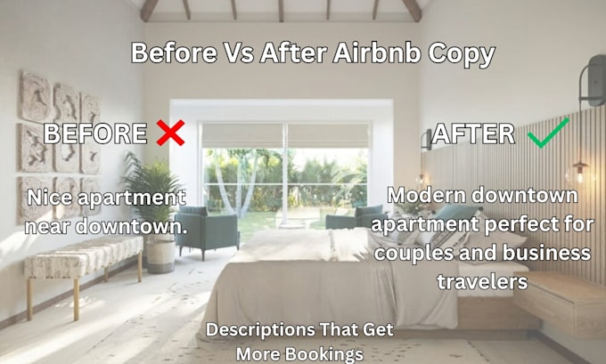 write a high converting airbnb listing description to boost bookings